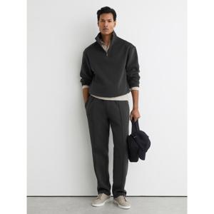 REISS Quinn Cotton-Blend Half-Zip Sweatshirt